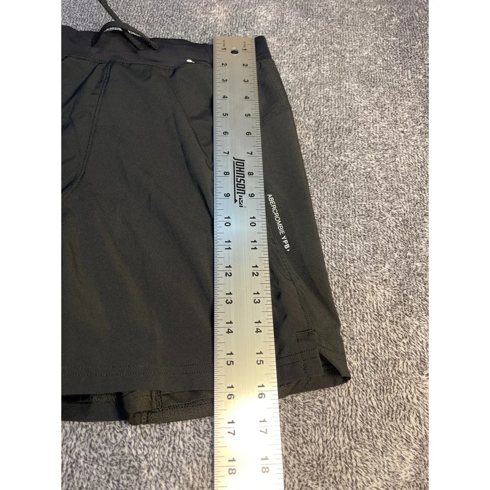 Abercrombie Kids YPB Black Active Performance Shorts 2-in-1 Lined Size 15/16